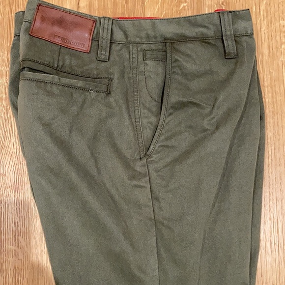 Men’s Burton chino pants army green size 32 - Picture 4 of 12